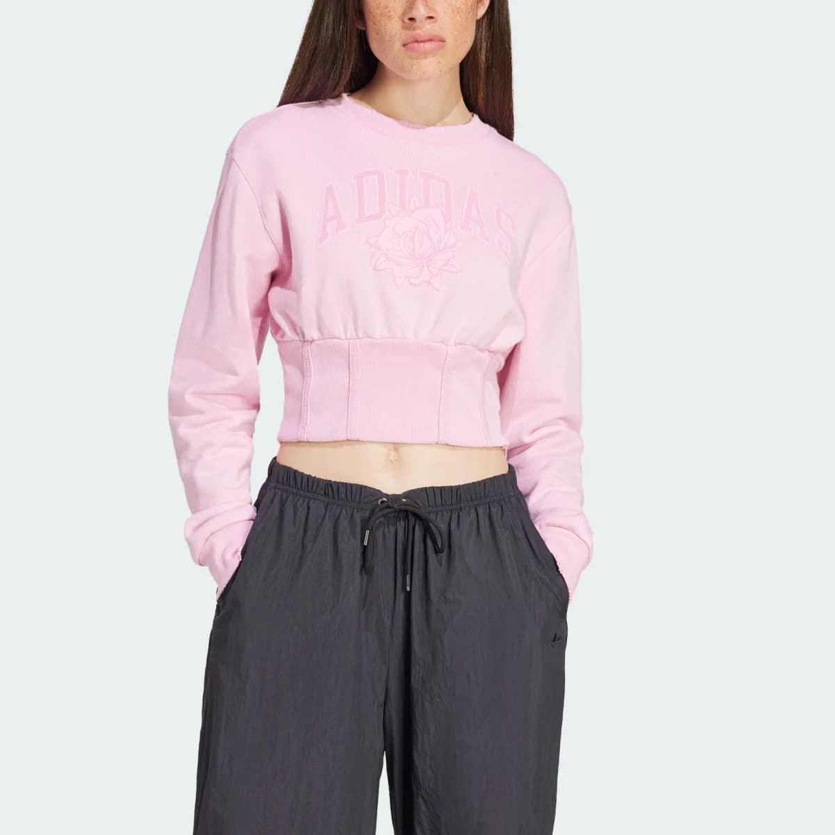 adidas originals CREW SWEATSHIRT Qadın Sweatshirt Çəhrayı 2
