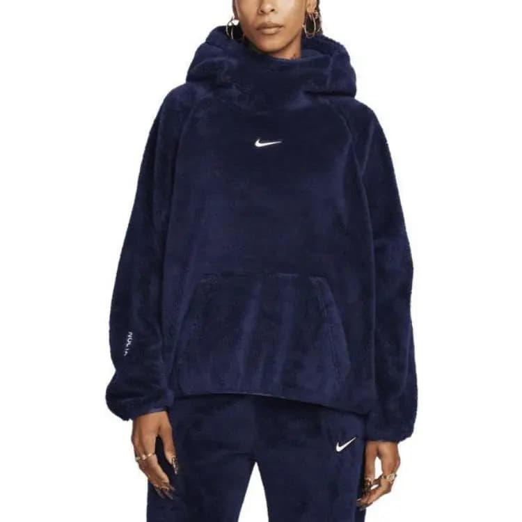 Nike X Nocta Women's Chalet Polar Top Asia Sizing Dark Blue 3