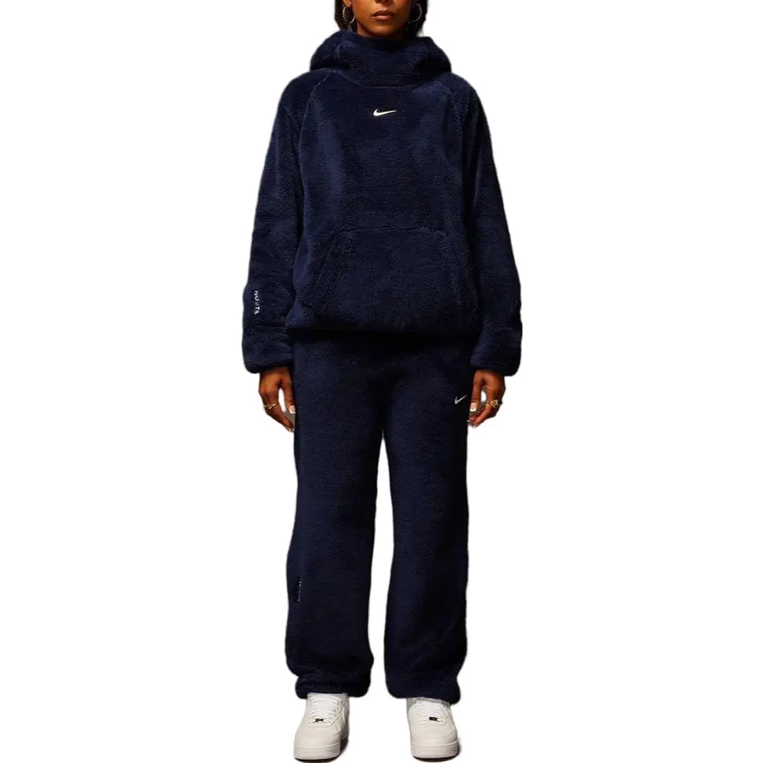 Nike X Nocta Women's Chalet Polar Top Asia Sizing Dark Blue 5