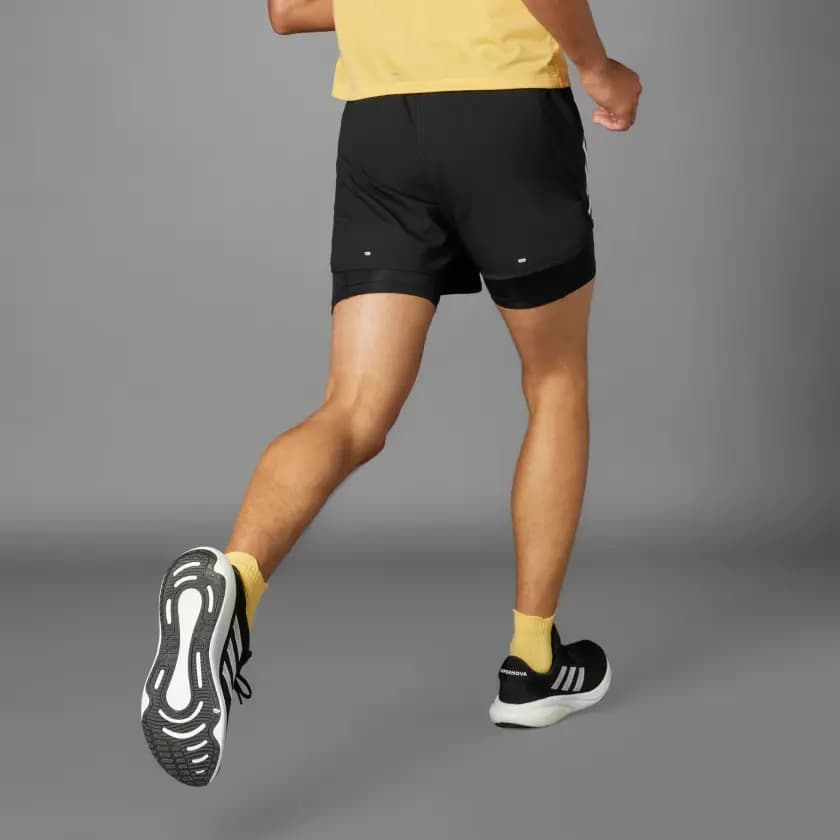 adidas Own The Run 2-In-1 Kişi Şortu Qara 3
