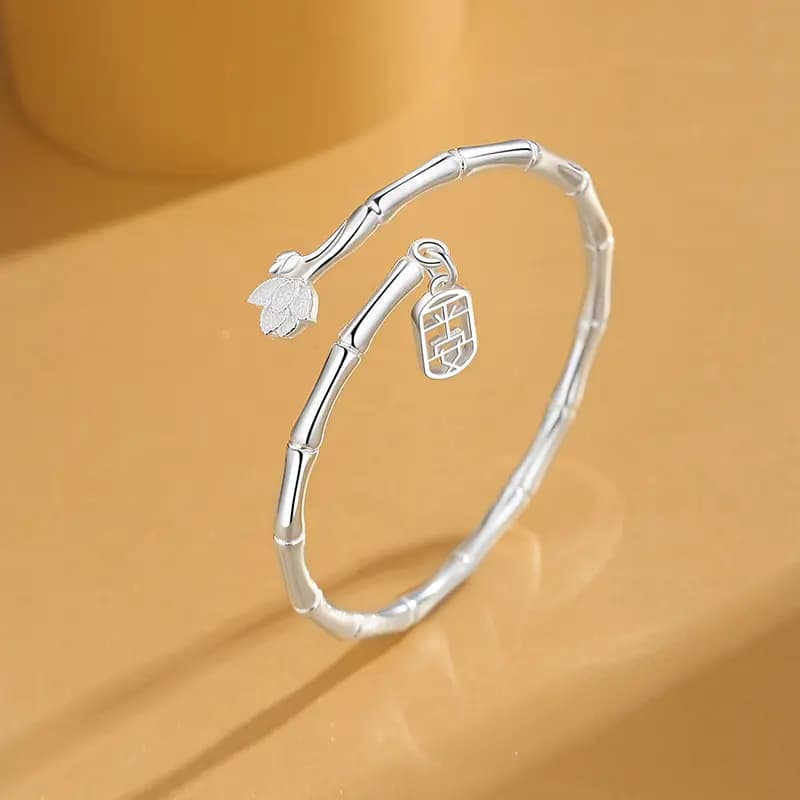 Silver Qianhui Lotus Qadın Bilərziyi 3