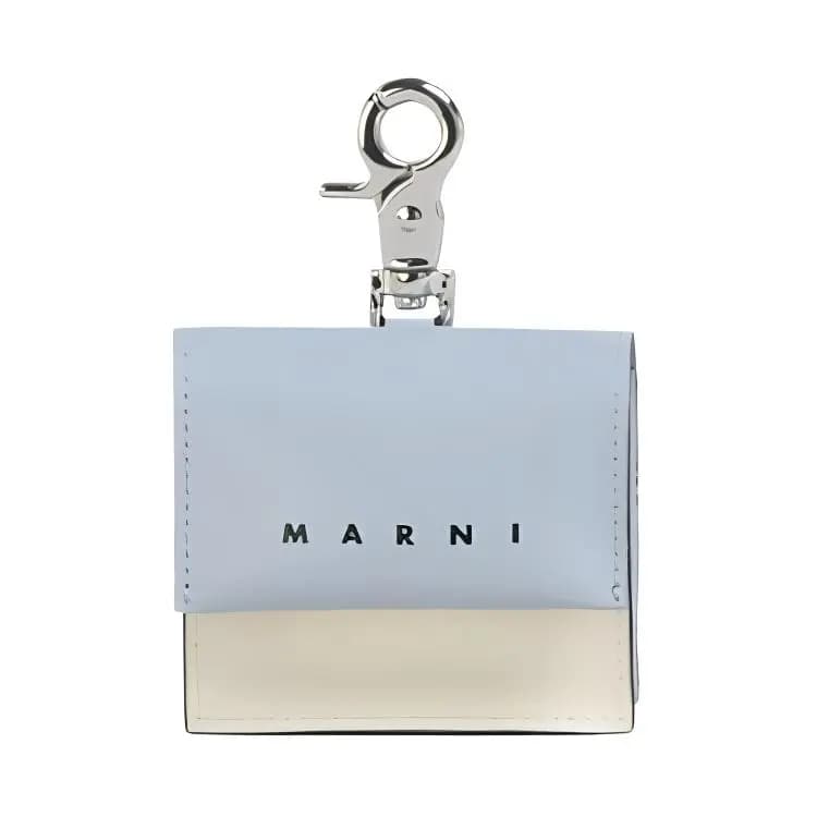 MARNI Parça Qulaqlıq Qabı Unisex Mavi/Ağ