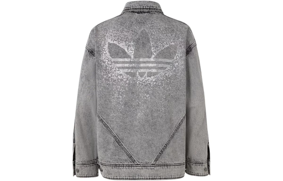 Adidas Originals Denim Qadın Pencəyi Yaşıl/Boz 2