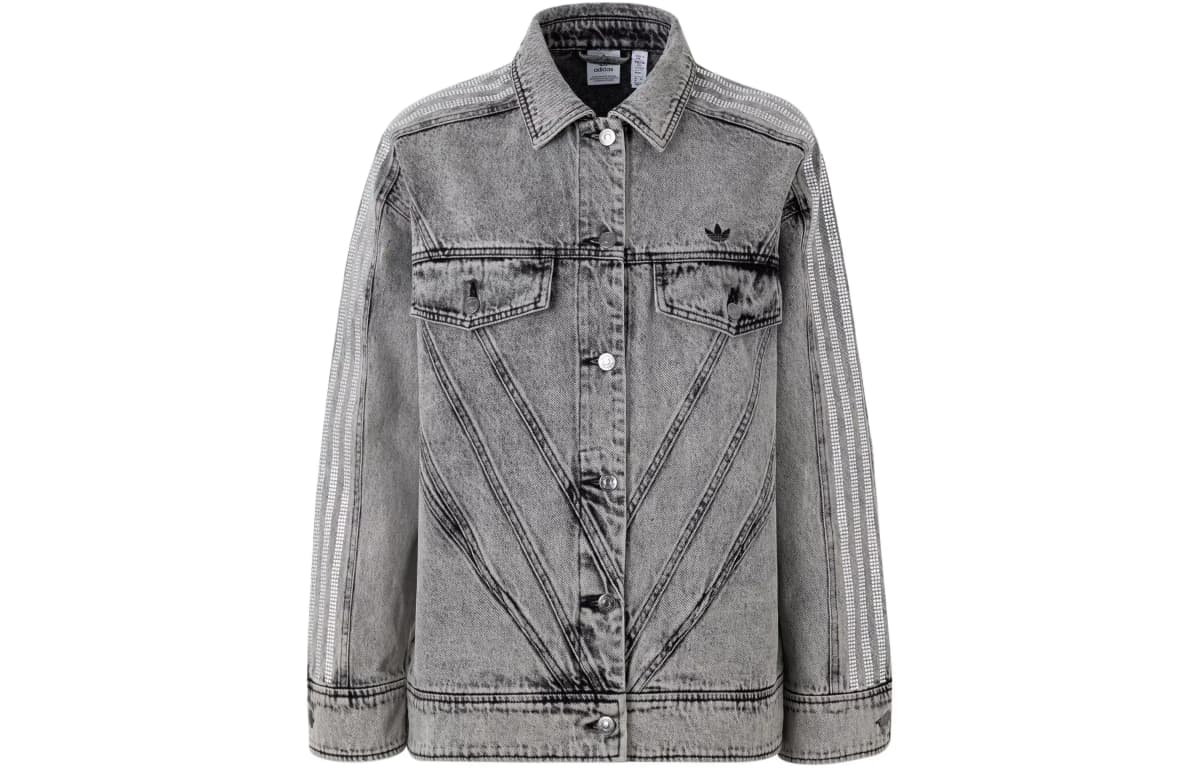 Adidas Originals Denim Qadın Pencəyi Yaşıl/Boz