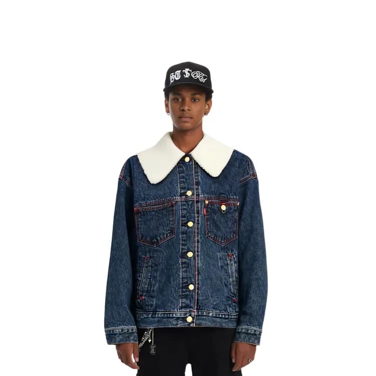 Levi’s Qadın Cins Pencəyi Mavi 6