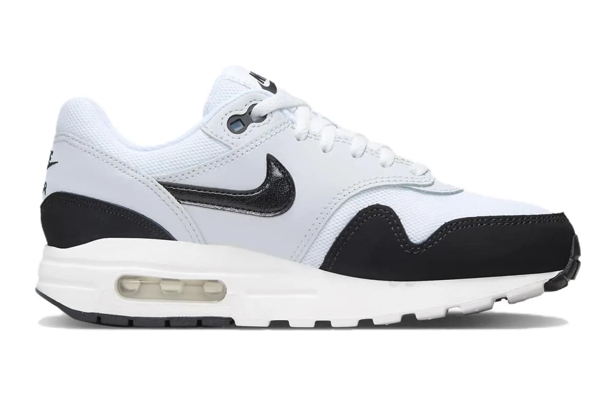 Nike Air Max 1 White Black GS 4