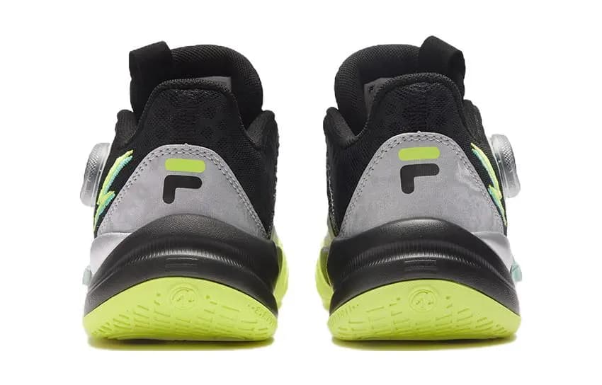 FILA ALPHA 3 Uşaq Basketbol Ayaqqabısı Qara/Sarı 5