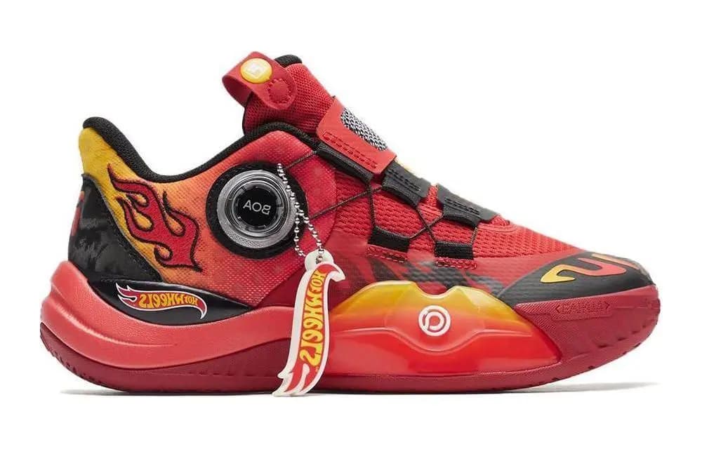 FILA KIDS ALPHA 3 Low Uşaq Basketbol Ayaqqabısı Qırmızı Yeniyetmə 2