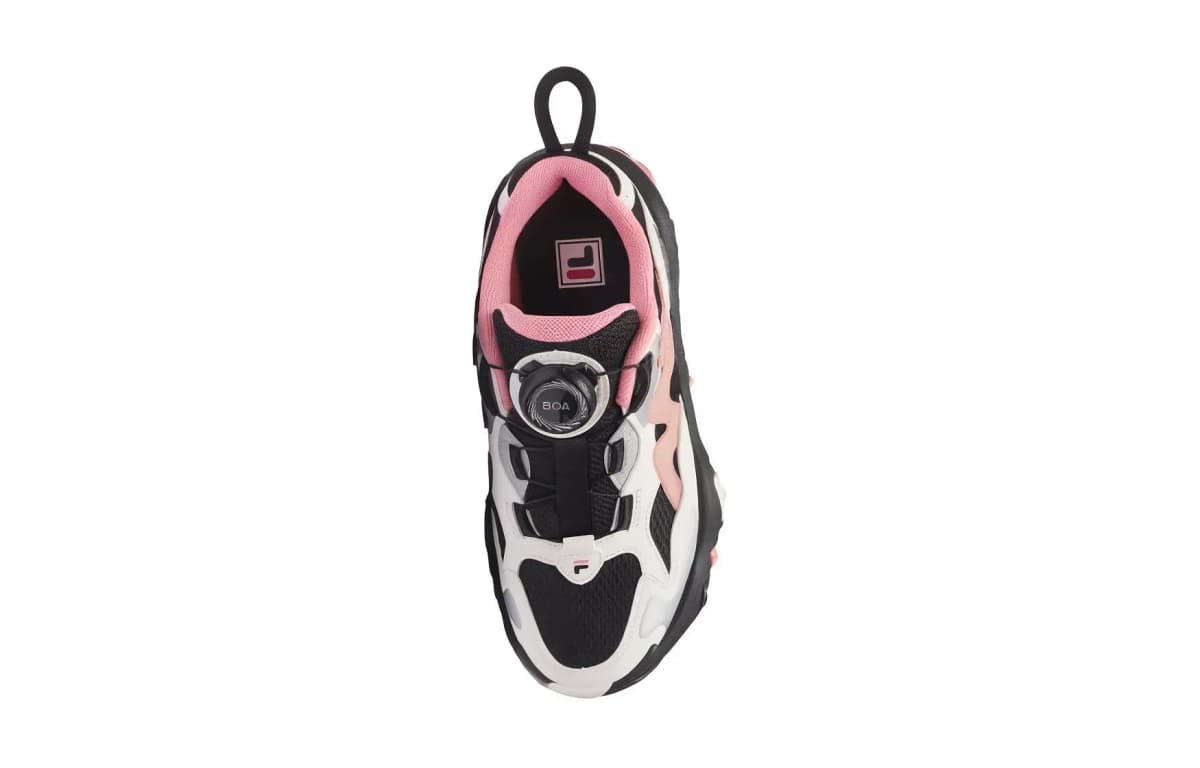 FILA KIDS TGR 4 Slip-Resistant Low-Top Kids' Outdoor Shoes Black Pink Teenagers 3