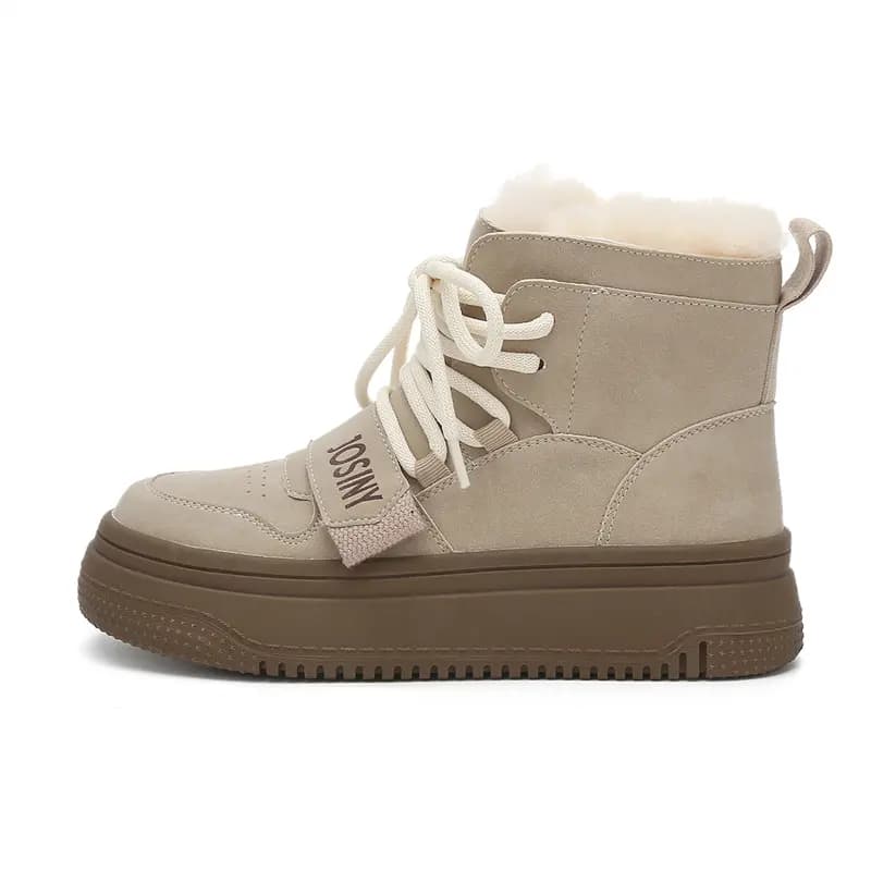 Zhuoshini Microfiber Leather Fabric Comfortable Short Boots Women's 7
