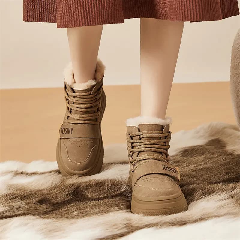 Zhuoshini Microfiber Leather Fabric Comfortable Short Boots Women's 5