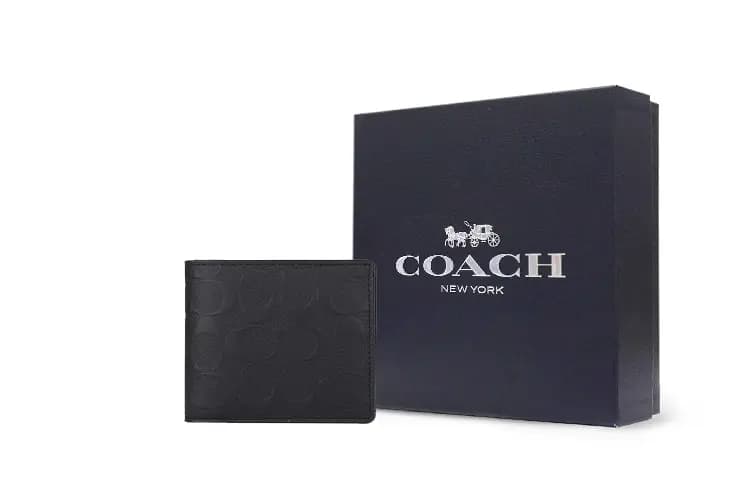 COACH 3 IN 1 Kişi Cüzdanı Qara 7