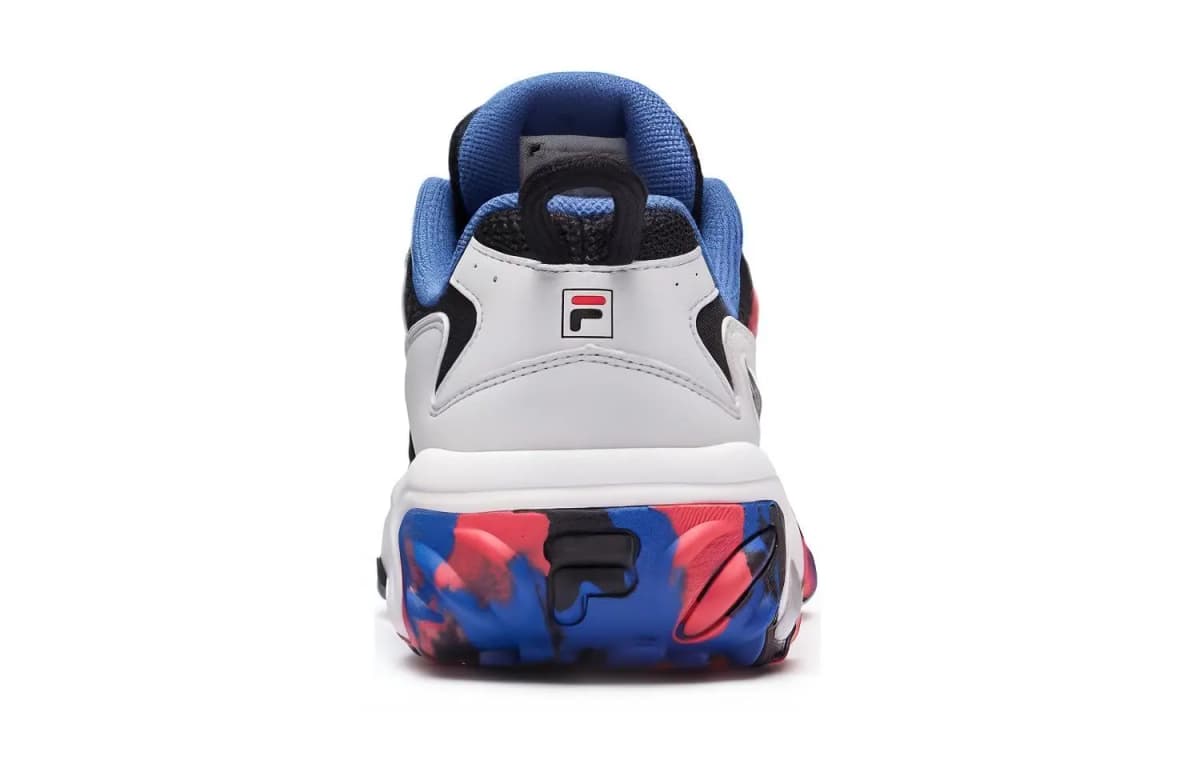 FILA KIDS TGR 4 Slip-Resistant Low-Top Kids' Outdoor Shoes Black Red Blue Teenagers 4