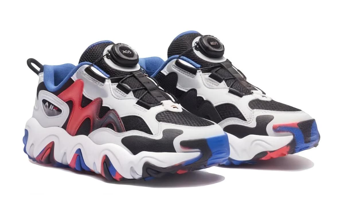 FILA KIDS TGR 4 Slip-Resistant Low-Top Kids' Outdoor Shoes Black Red Blue Teenagers 2