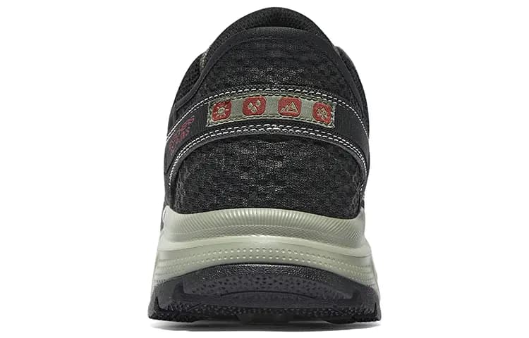Skechers Outdoor Shoes Men Low-Top Black Green 5