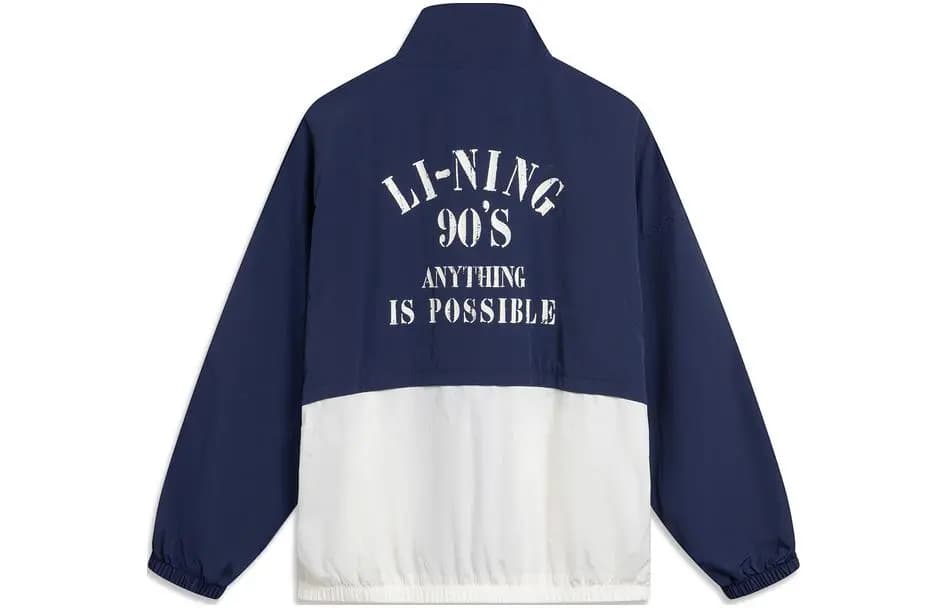 LiNing Lotus Leaf Trench Coat Unisex Tünd Göy 2