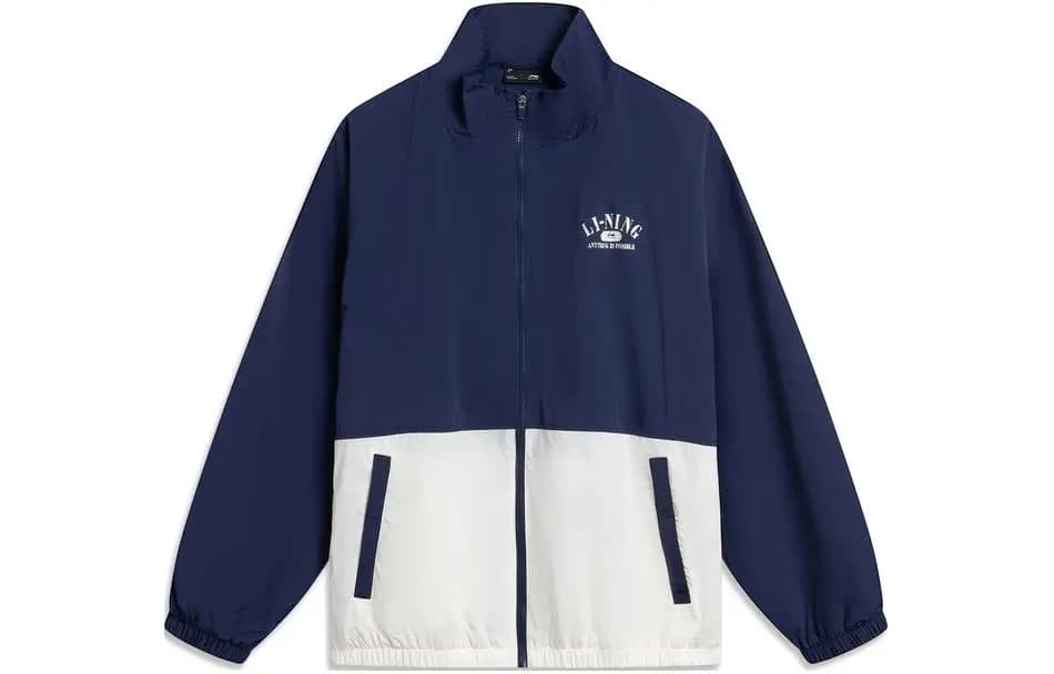 LiNing Lotus Leaf Trench Coat Unisex Tünd Göy