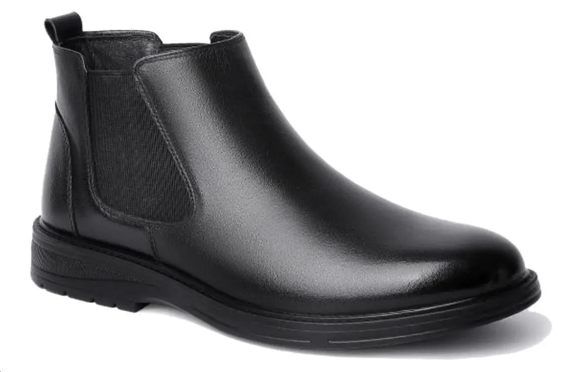 AOKANG Chelsea Boots 3sm Kişi Qara 2