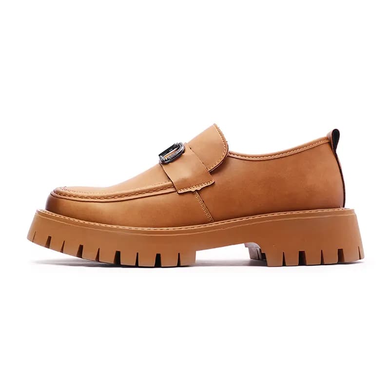 V ZERO FIVE Casual Shoes Men's Yellow Brown