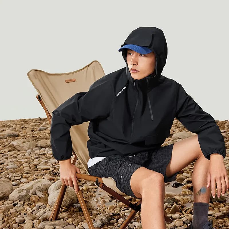 LiNing CF Trench Coat Kişi Qara 6