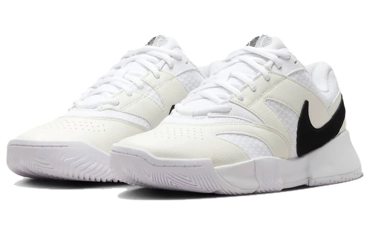 Nike Court Lite 4 Tennis Ayaqqabısı Qadın Ağ/Qara 3