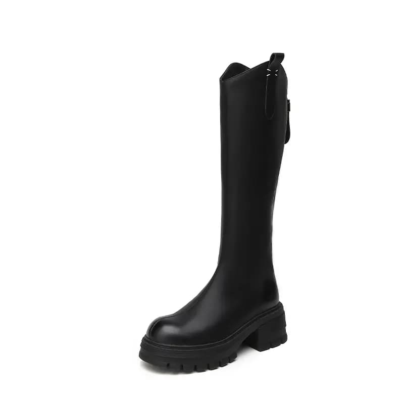 DAPHNE PU Qadın Uzunboğaz Çəkməsi 6.5sm 2