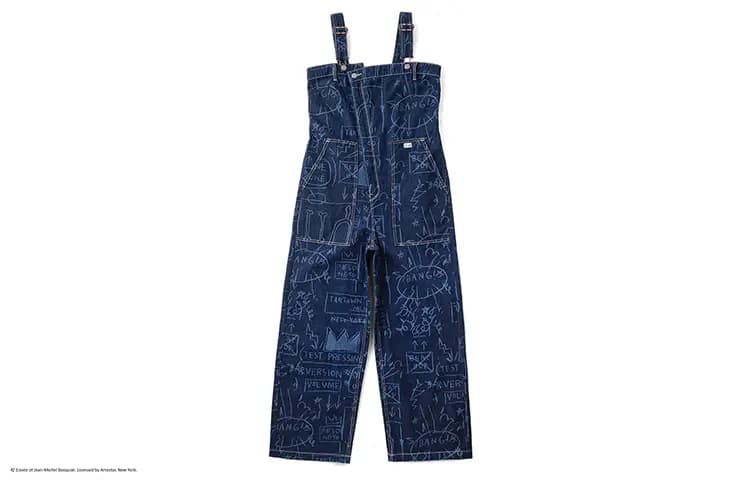 Lee X Basquiat SS24 Asymmetrical Front Bib Qadın Kombinezonu
