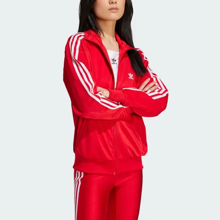 adidas originals Adicolor Firebird Track Top Qadın Qırmızı 4