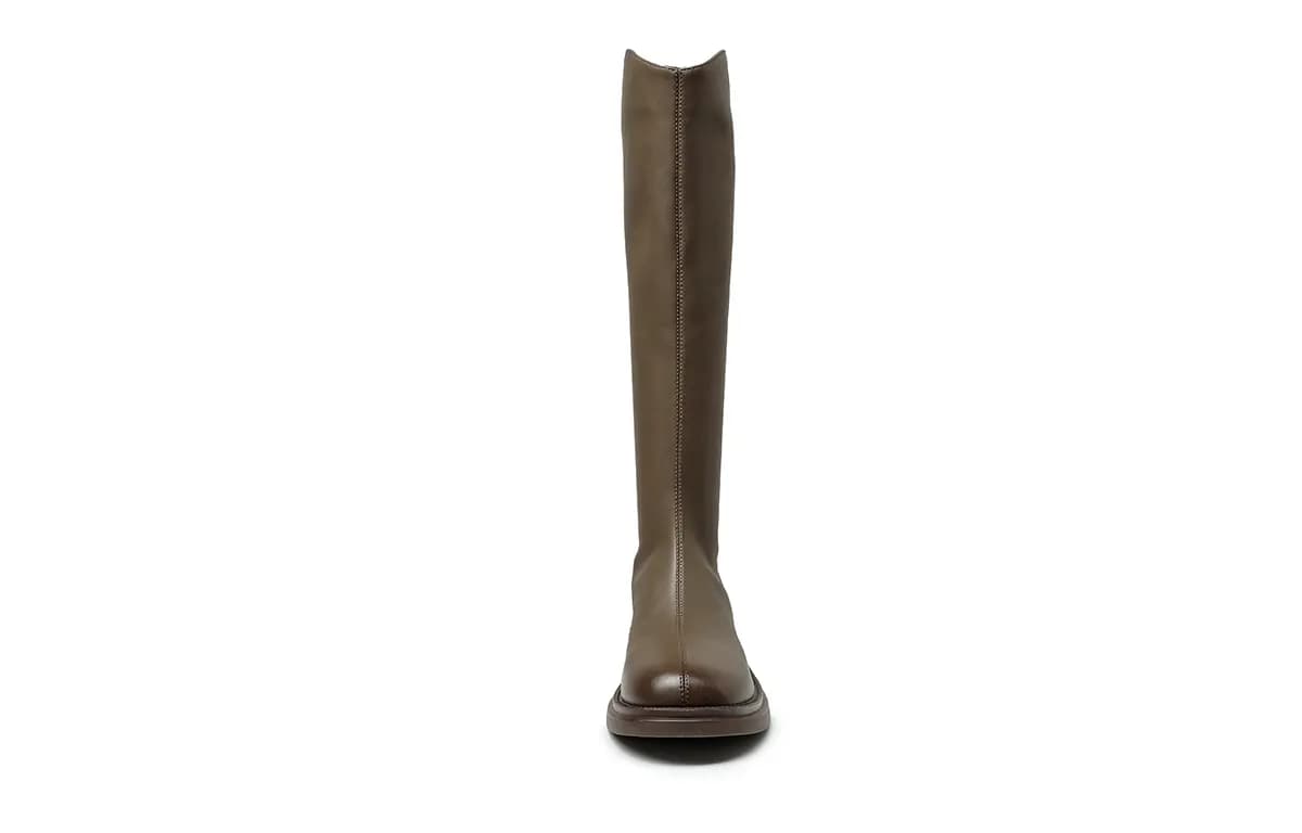 HLA PU Simple Elegant High Boots 3.5cm Women's 3