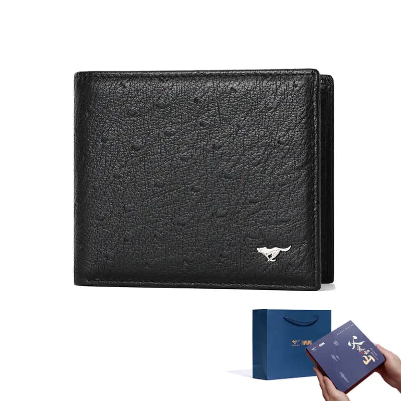 Septwolves Dəri Kartlıq Unisex Qara 7
