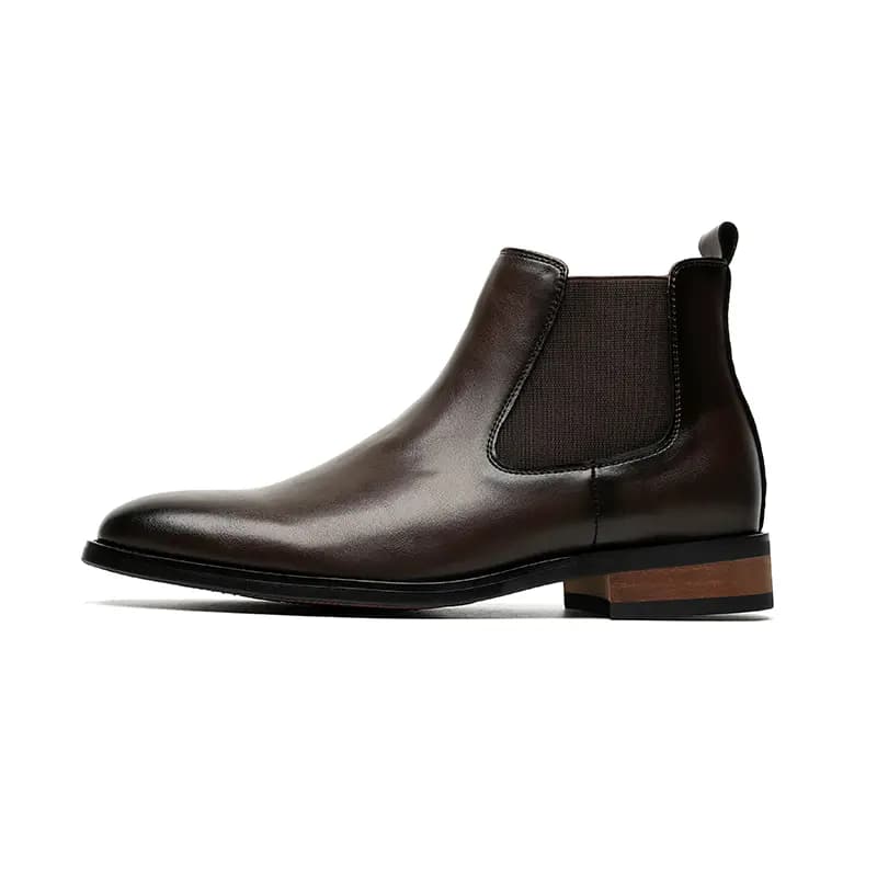 KAQIDI Microfiber Leather London Style Fashion Simple Short-Cut Chelsea Boots Men's 9