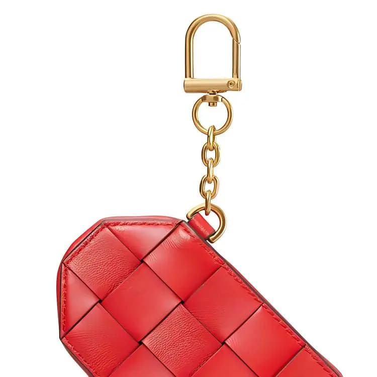 TORY BURCH Kira Heart Love Dəri Açarliq Qadın Qırmızı 3
