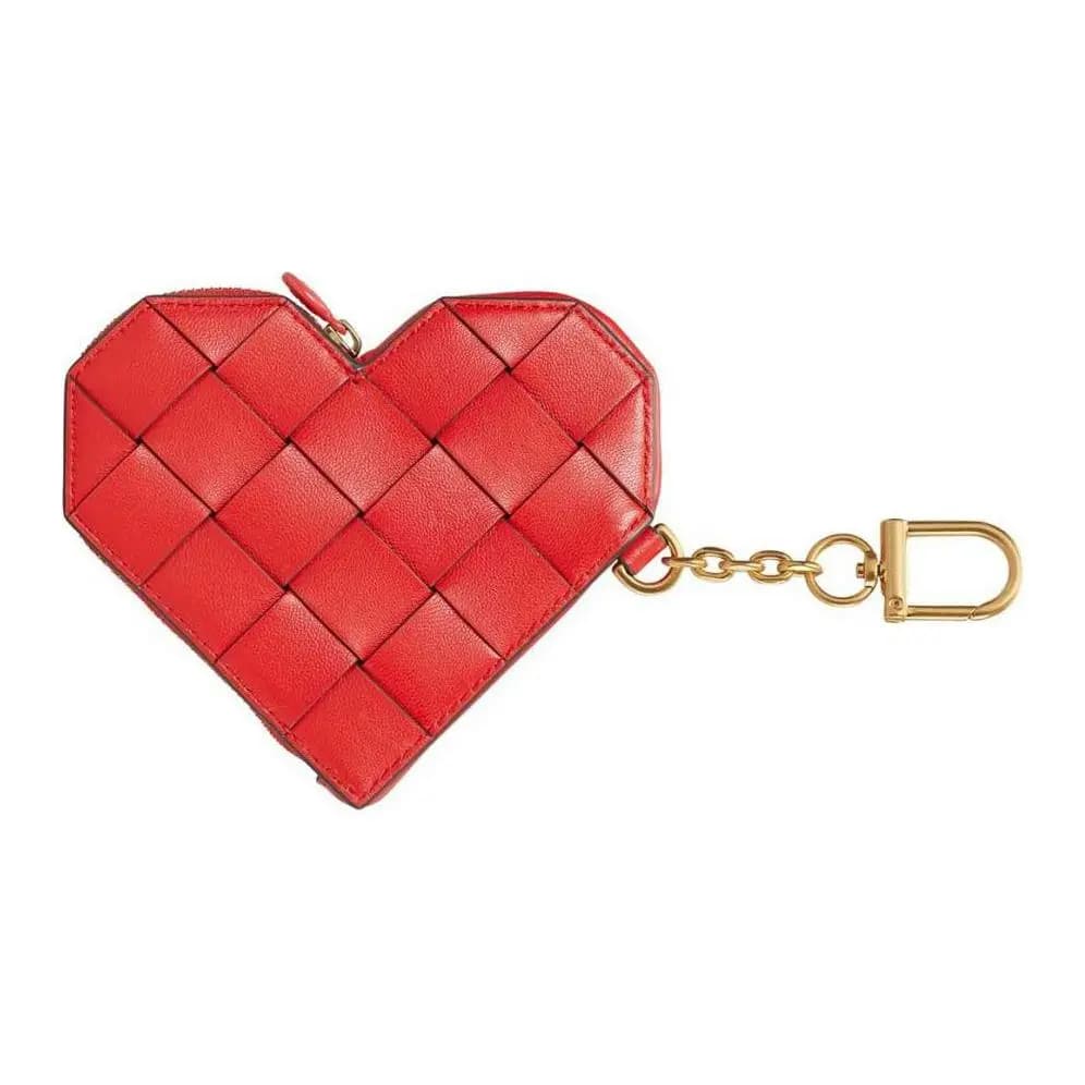 TORY BURCH Kira Heart Love Dəri Açarliq Qadın Qırmızı 2