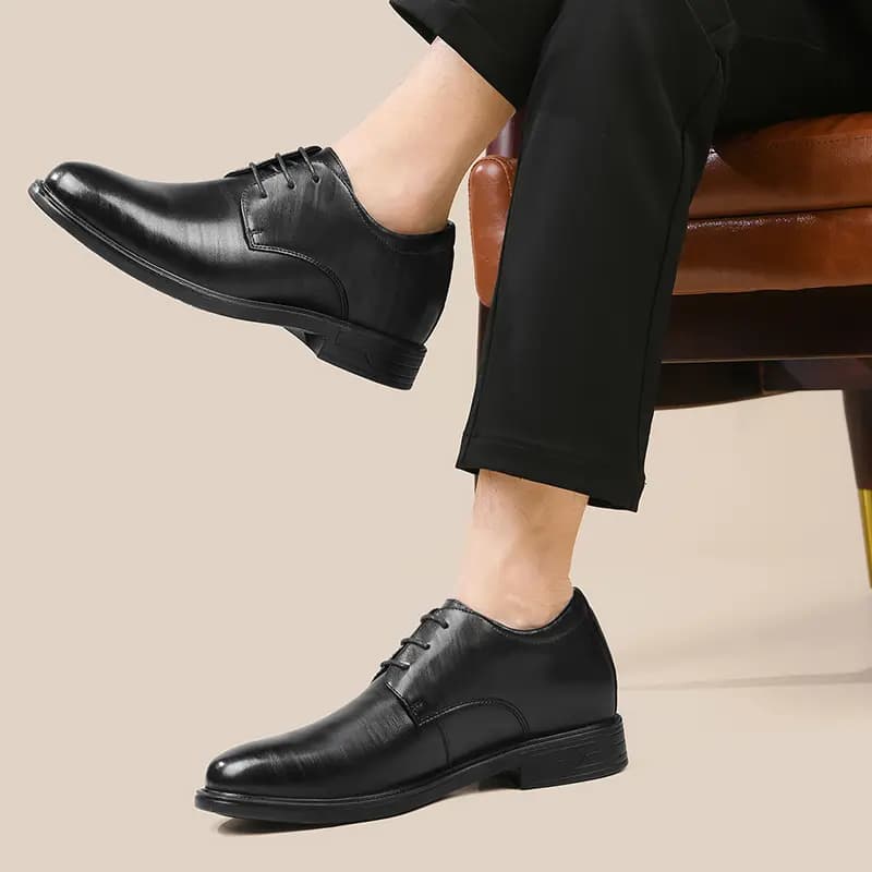 HLA Comfort Versatile Business Dress Shoes Men's Black 22
