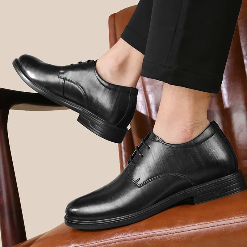 HLA Comfort Versatile Business Dress Shoes Men's Black 23