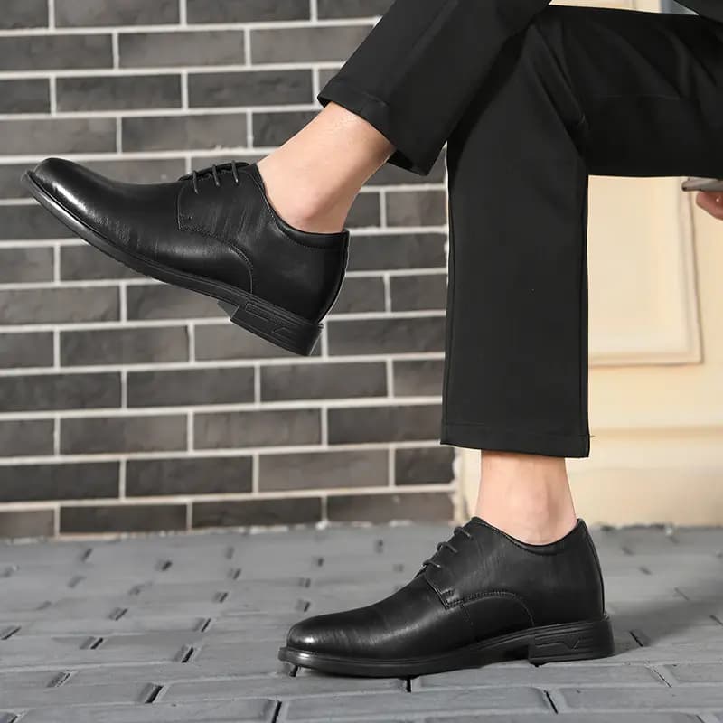 HLA Comfort Versatile Business Dress Shoes Men's Black 24