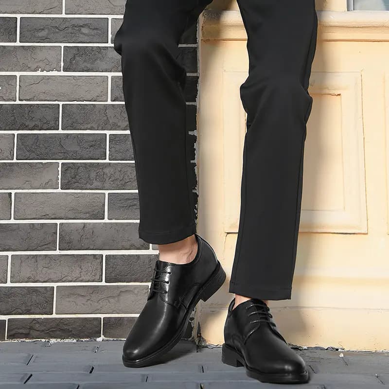 HLA Comfort Versatile Business Dress Shoes Men's Black 26