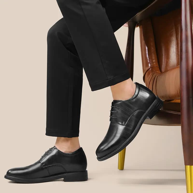 HLA Comfort Versatile Business Dress Shoes Men's Black 21