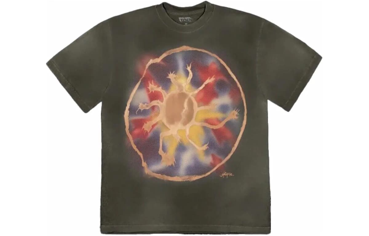 Travis Scott Printli Kişi Köynəyi Qəhvəyi 4