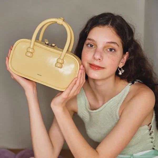 MUVA Cow Leather Fall Winter Fashion Versatile Genuine Leather Crossbody Handbag Small Women's 14