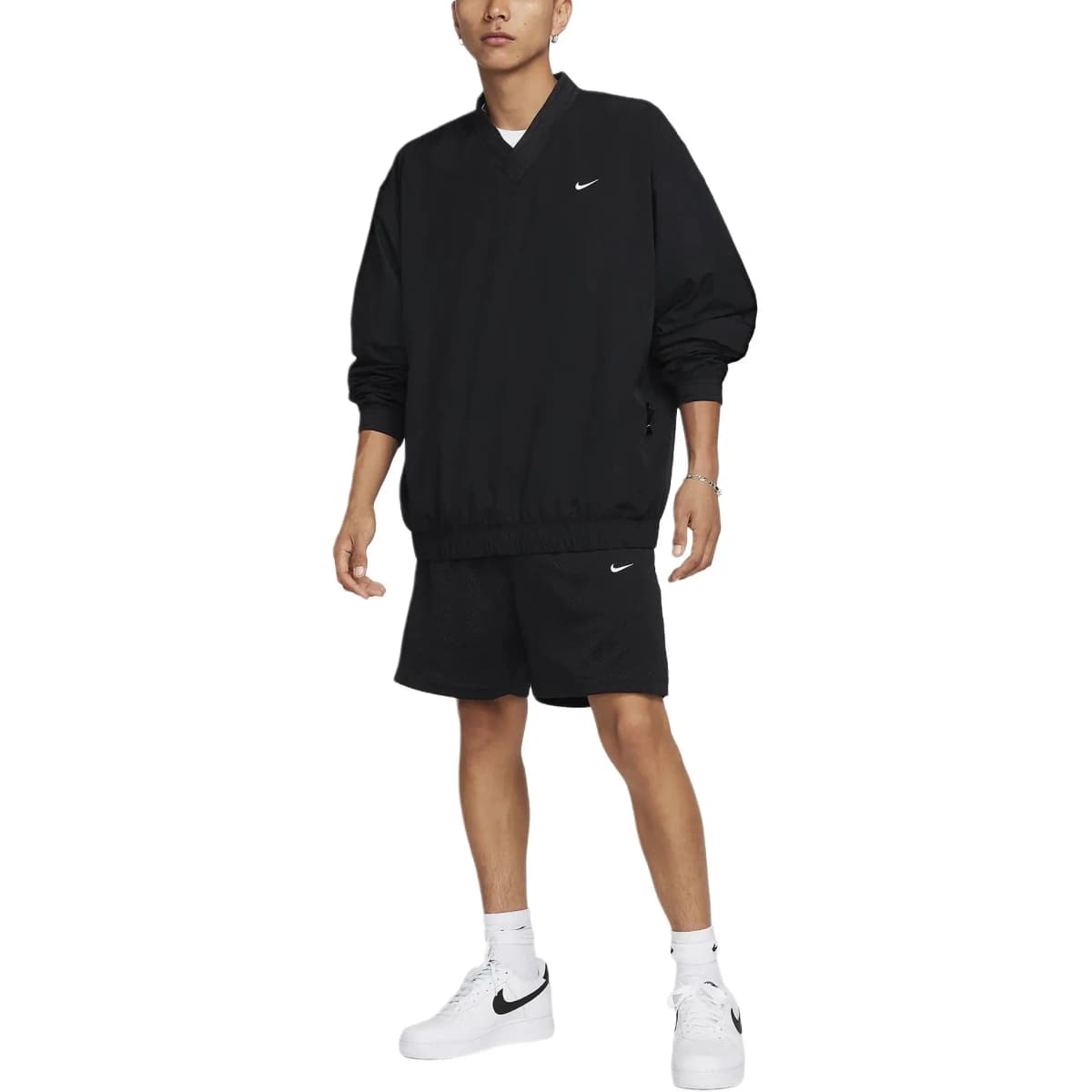Nike Solo Swoosh Kişi Trençkot Qara 3