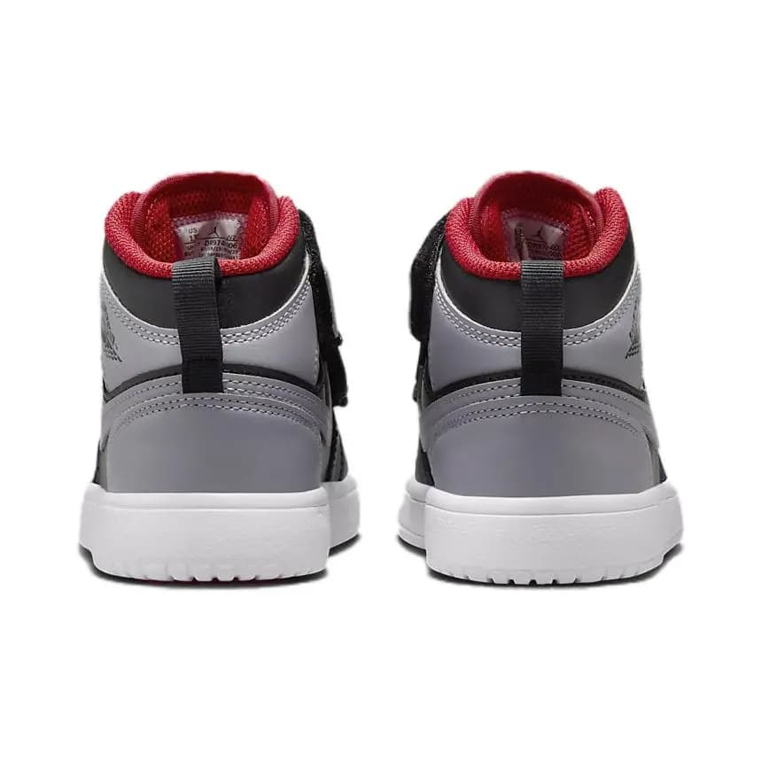 Jordan Air Jordan 1 Mid Alt Uşaq Basketbol Ayaqqabısı Qara 4