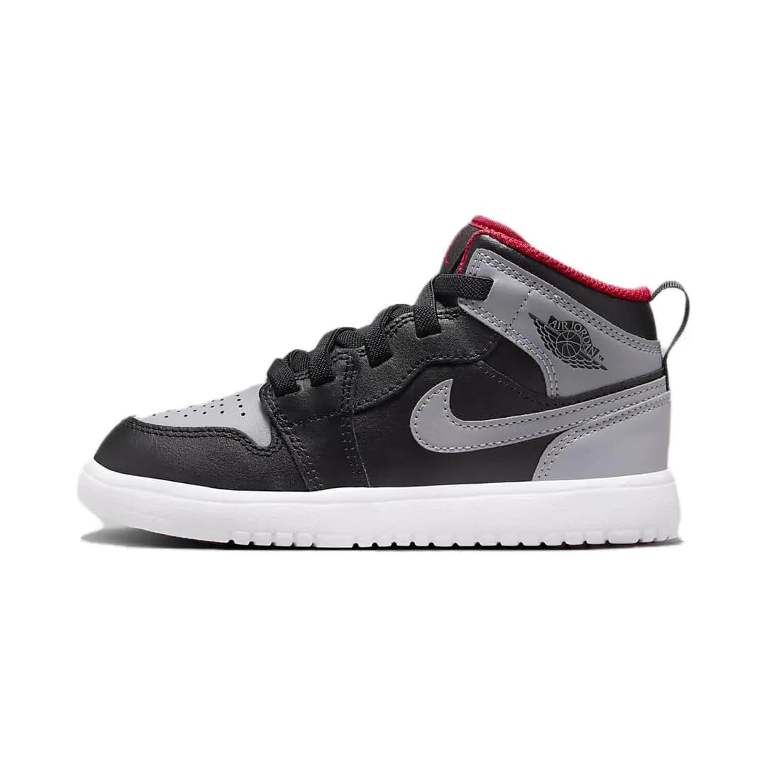 Big Kids Jordan Air Jordan 1 Mid Alt Comfortable Anti-Slip Wear-Resistant Mid-Top Basketball Shoes Black