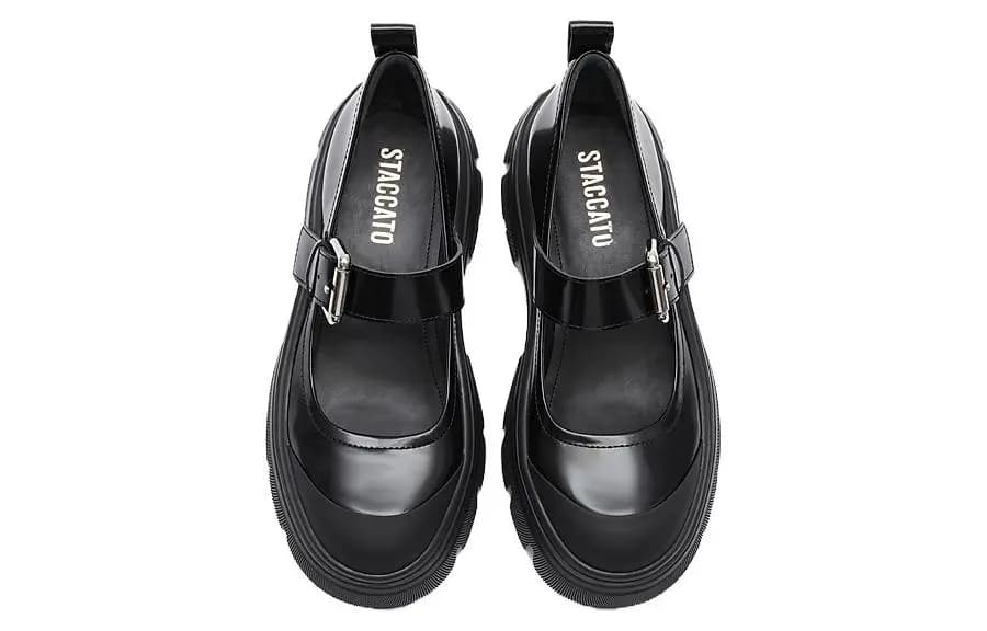 Staccato Mary Jane Shoes Women's Low-Top Black 4