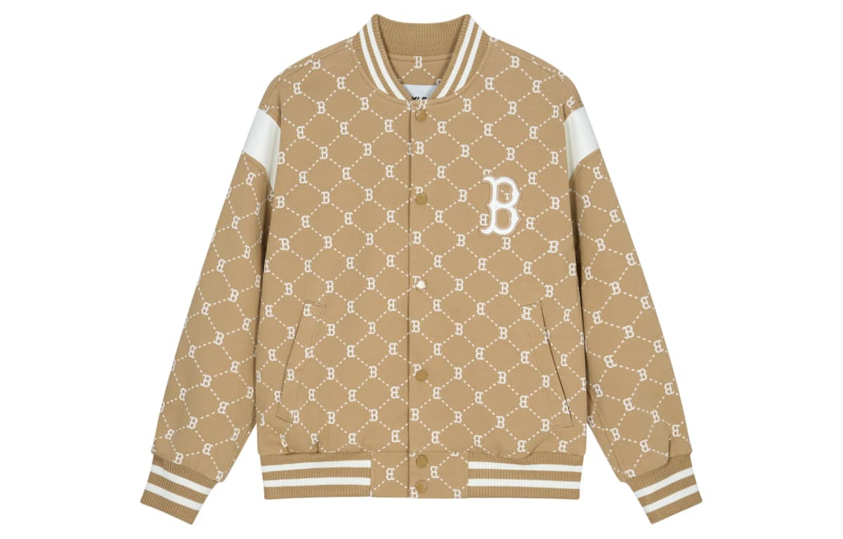 MLB SS24 Baseball Gödəkçəsi Unisex Açıq Dəvə Rəngi