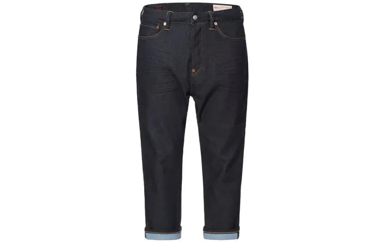 EVISU SS20 Seagull Chain Embroidery Jeans Men's Denim Blue