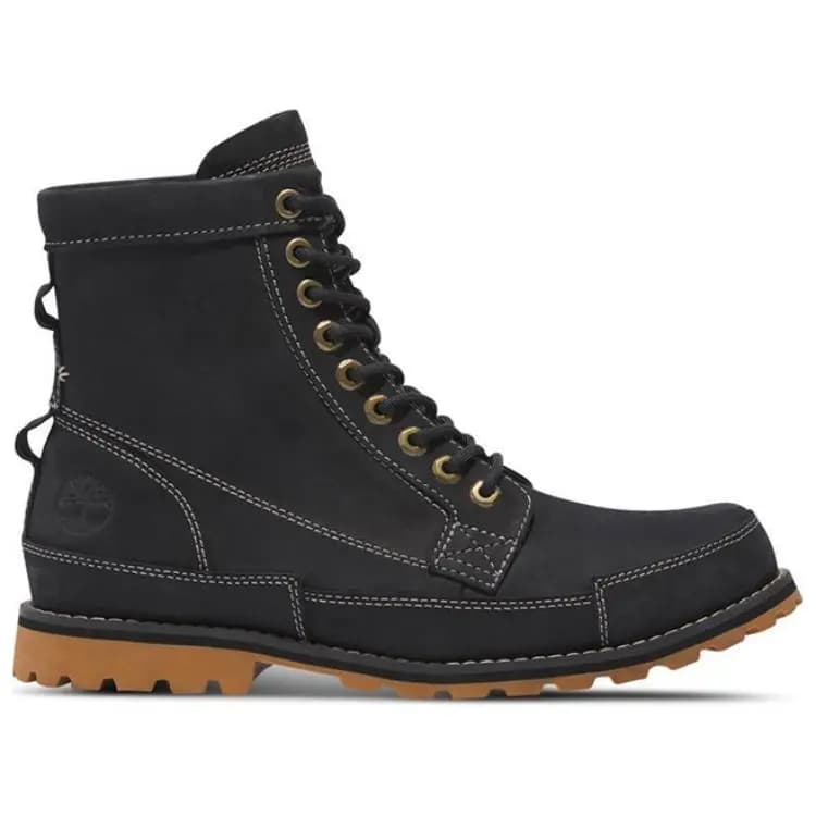 Timberland Vintage Versatile Comfortable Mid-Cut Martin Boots Men's Black 8