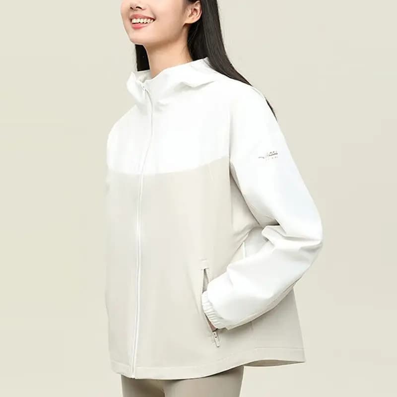 ANTA Variety Training Collection Trench Coats Women's Papyrus White/White Limestone/White Limestone 3