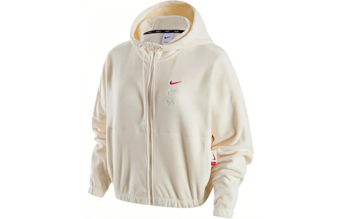 Nike Dragon New Year's Collection Velvet-feel Coat Women's Coconut Milk