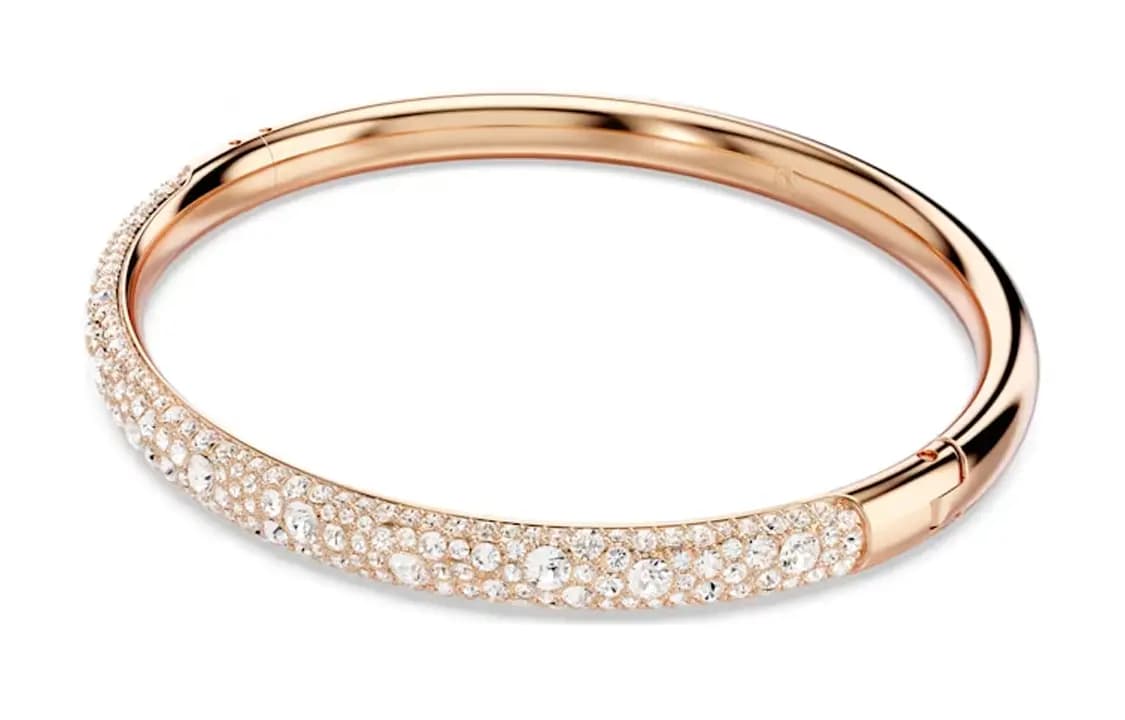 Swarovski Kristal Bilərzik Çəhrayı Qızılı 2